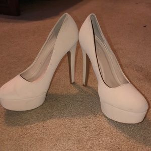 Cream heels